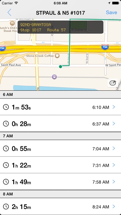 Transit Tracker - Milwaukee screenshot-0
