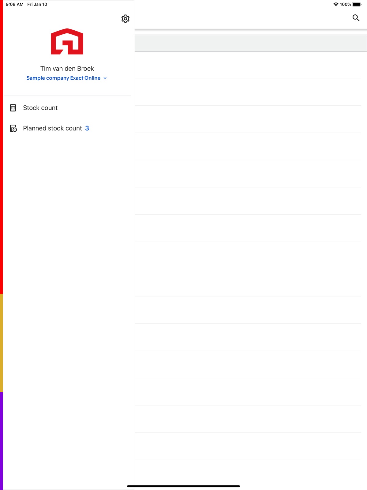 Exact Inventory Management ipad screenshot 1