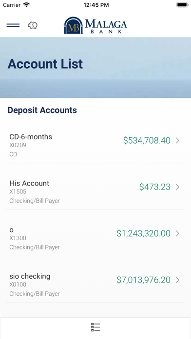 Malaga Bank Screenshot