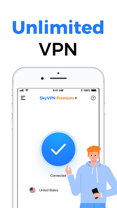 SkyVPN - Unlimited VPN Proxy Screenshot