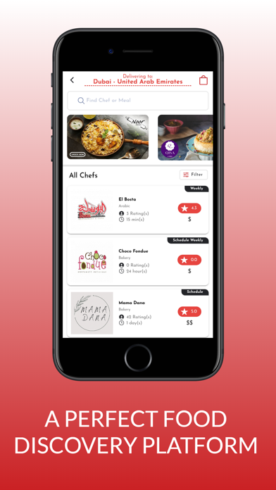 TOM: Fresh Home Made Food App Screenshot