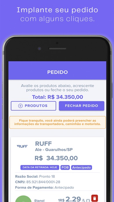 Pronto Combustíveis Screenshot