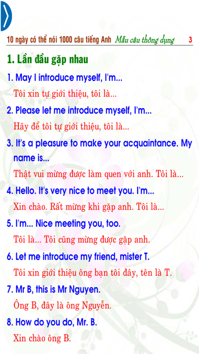 Screenshot #3 pour 10 ngày nói 1000 câu Anh TD