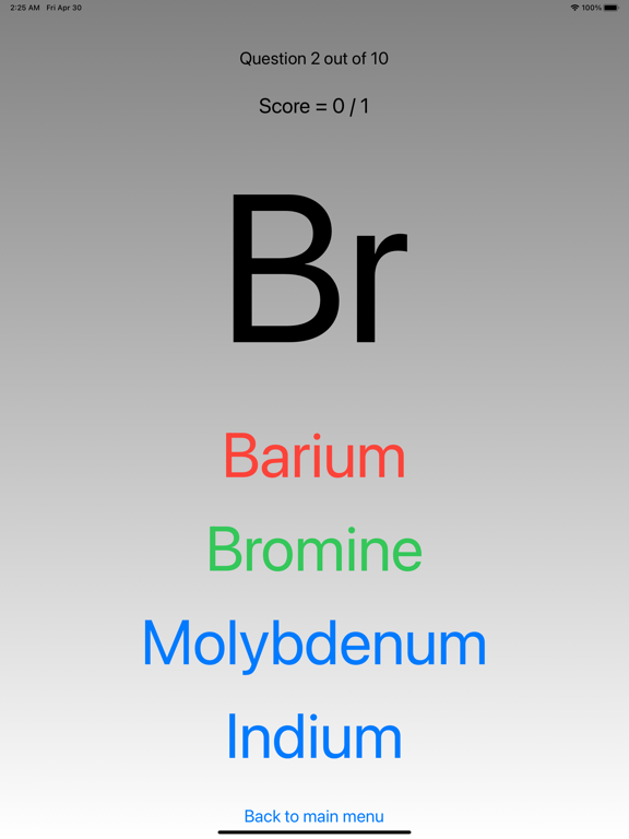 Screenshot #6 pour Chemical elements - Table