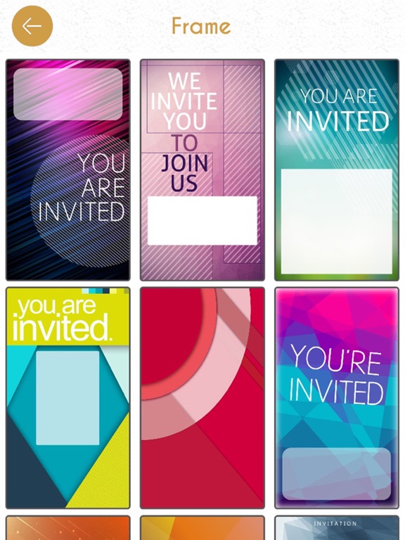 Business Invitation Cards HD iPad screenshot