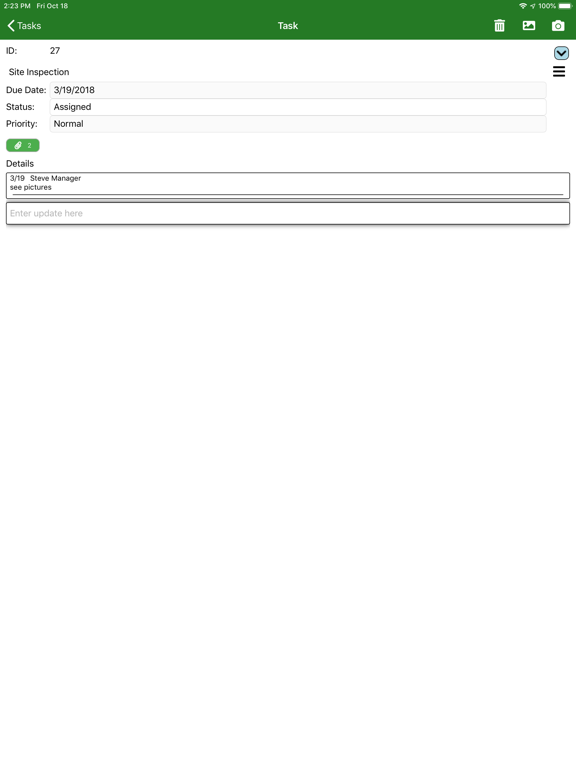 Janmar Systems Field Assistant iPad screenshot 4 - Business app