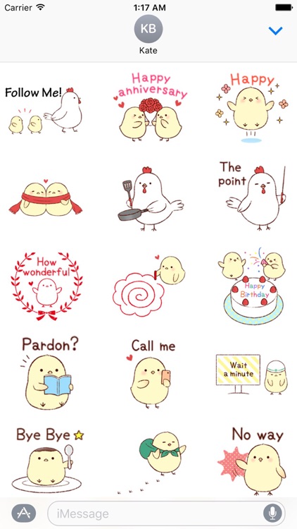 Cute Chicks And Mother Sticker