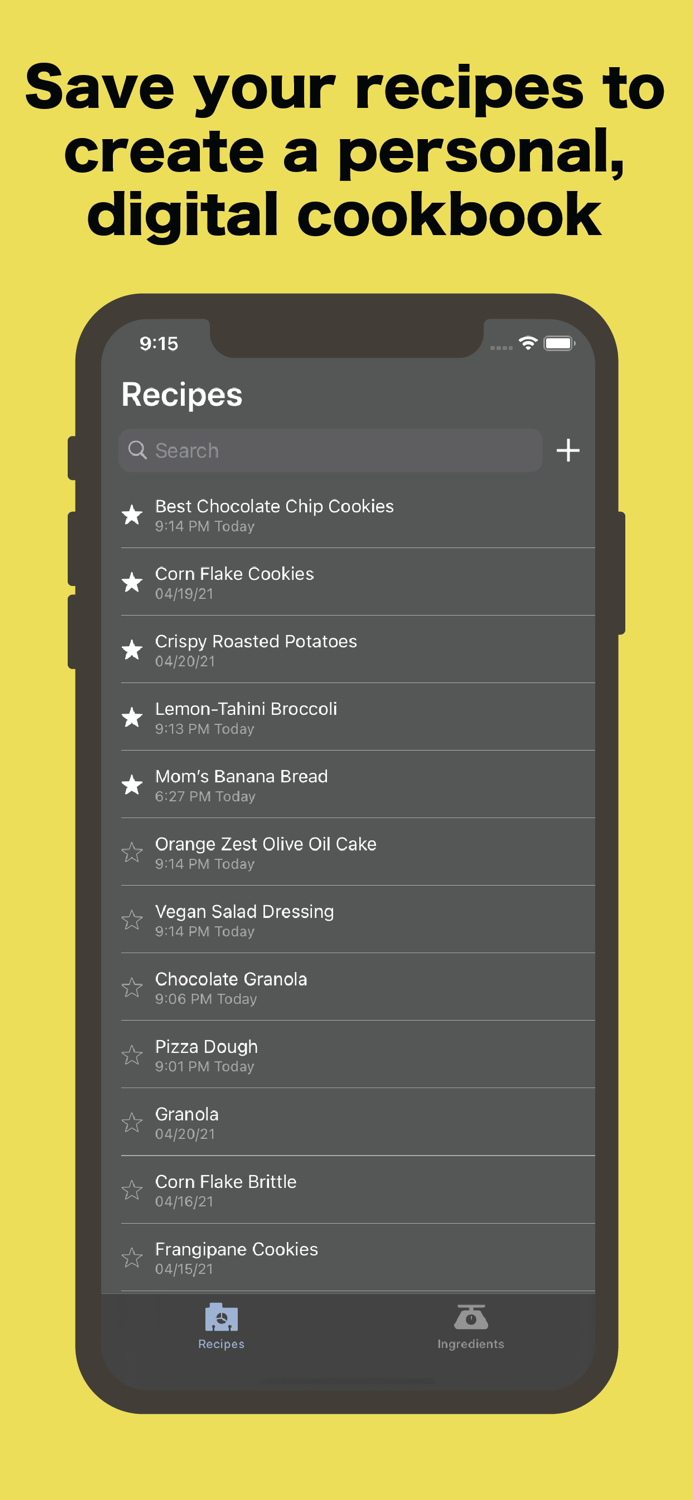 First Proof Recipe Development