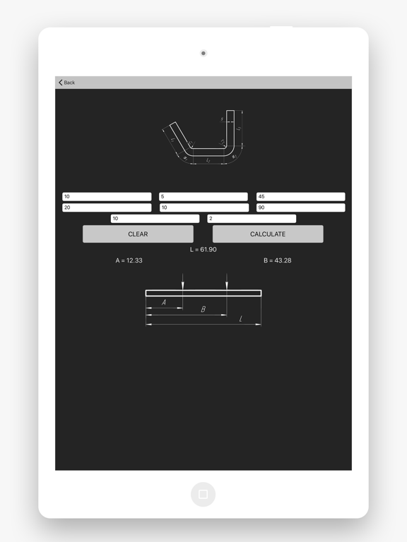 Screenshot #6 pour Bend Calculator - Metal Plate