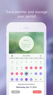 monthly cycles iphone screenshot 2