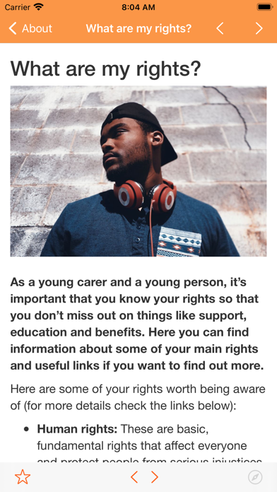 Young Carers Support App Screenshot