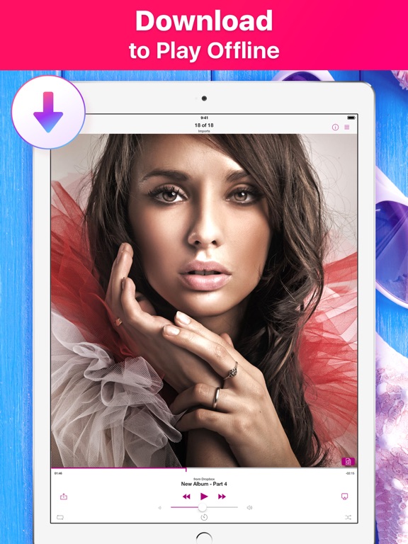 Music Cloud Offline iPad screenshot 4 - Music app