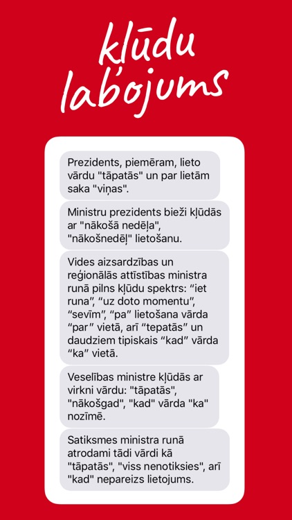 kļūdu labojums