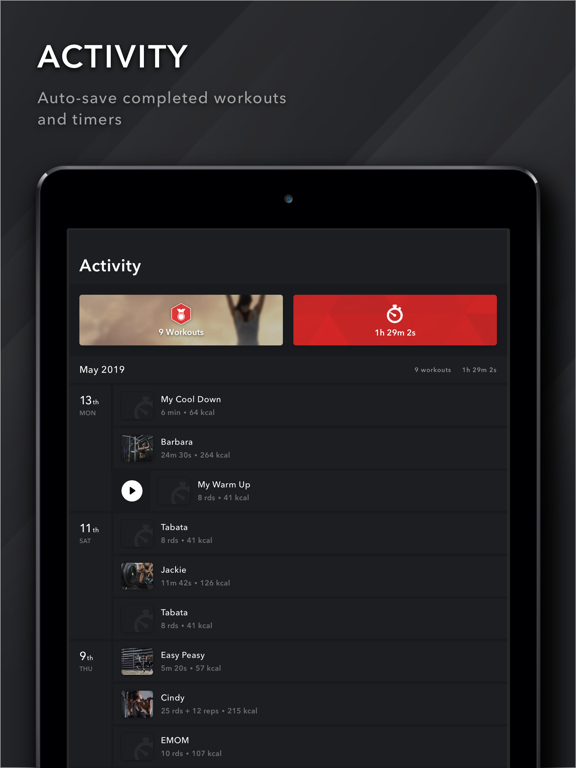 WODRed - WOD Toolkit iPad screenshot 5 - Health & Fitness app