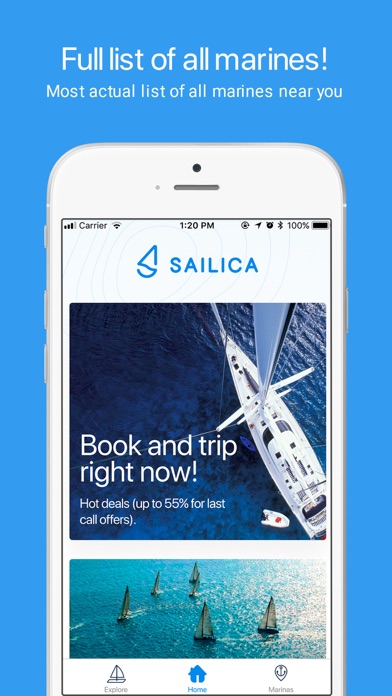 Sailica iPhone screenshot 1 - Travel app