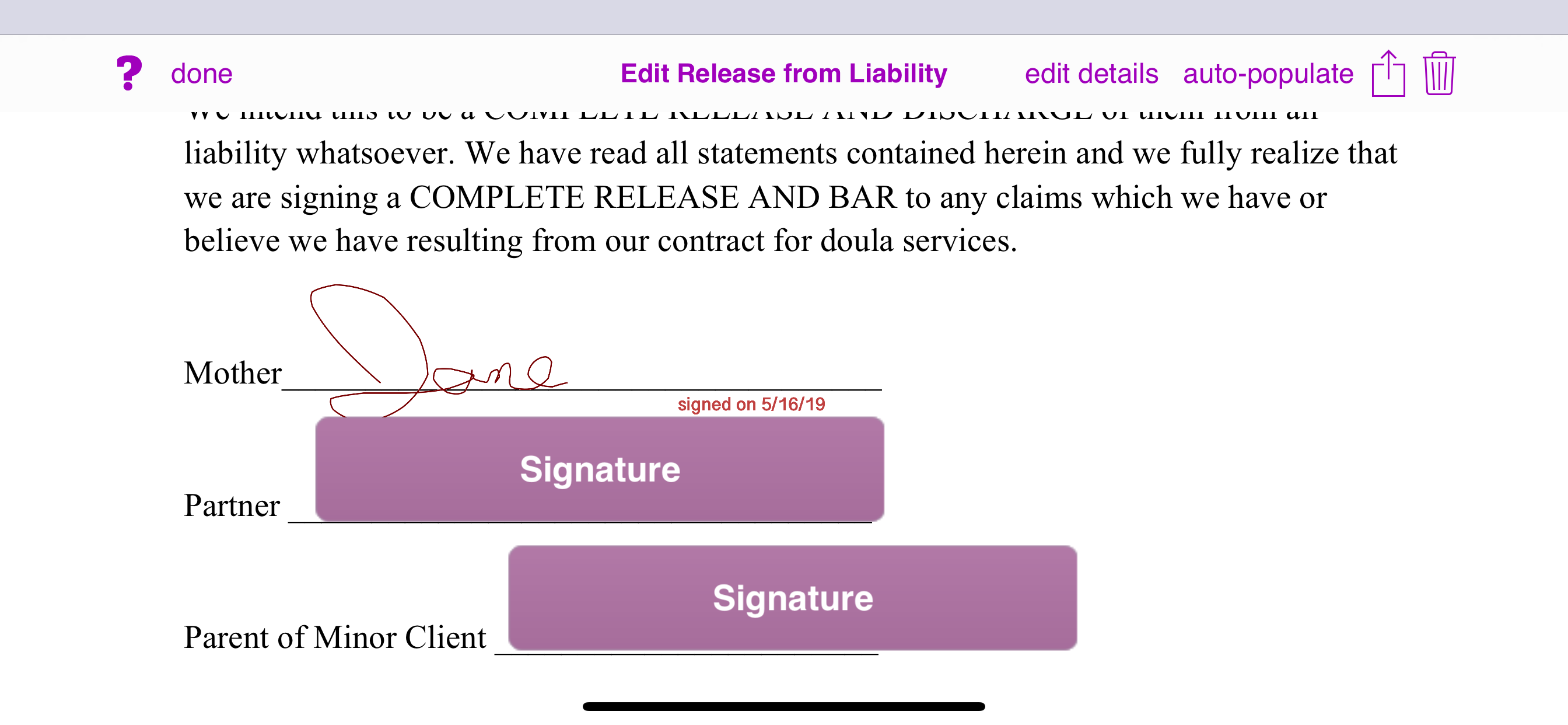 Mobile Doula screenshot 10