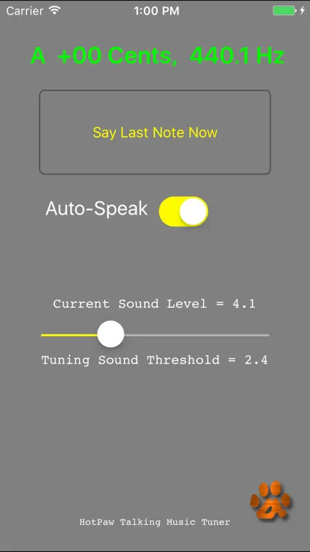 Talking Tuner screenshot 1 of 1