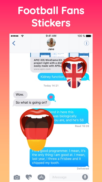 Football Fans Funny Tongue App