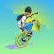 Can you keep your wheelie going while stylishly avoiding cars and pedestrians in the street