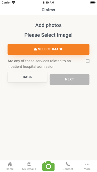 Health Care Insurance Screenshot