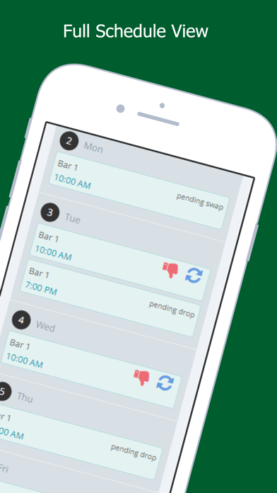 Schedule101 app screenshot