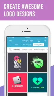 logo maker: vintage design iphone screenshot 1