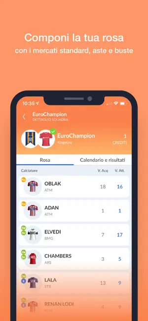 EuroLeghe Fantacalcio ® iPhone screenshot 2