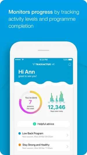 TrackActive Me: Virtual Physio screenshot 4