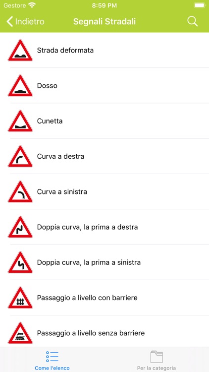 Segnali stradali in Italia screenshot-5