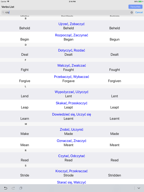 iVerbs - Angielskie Czasowniki