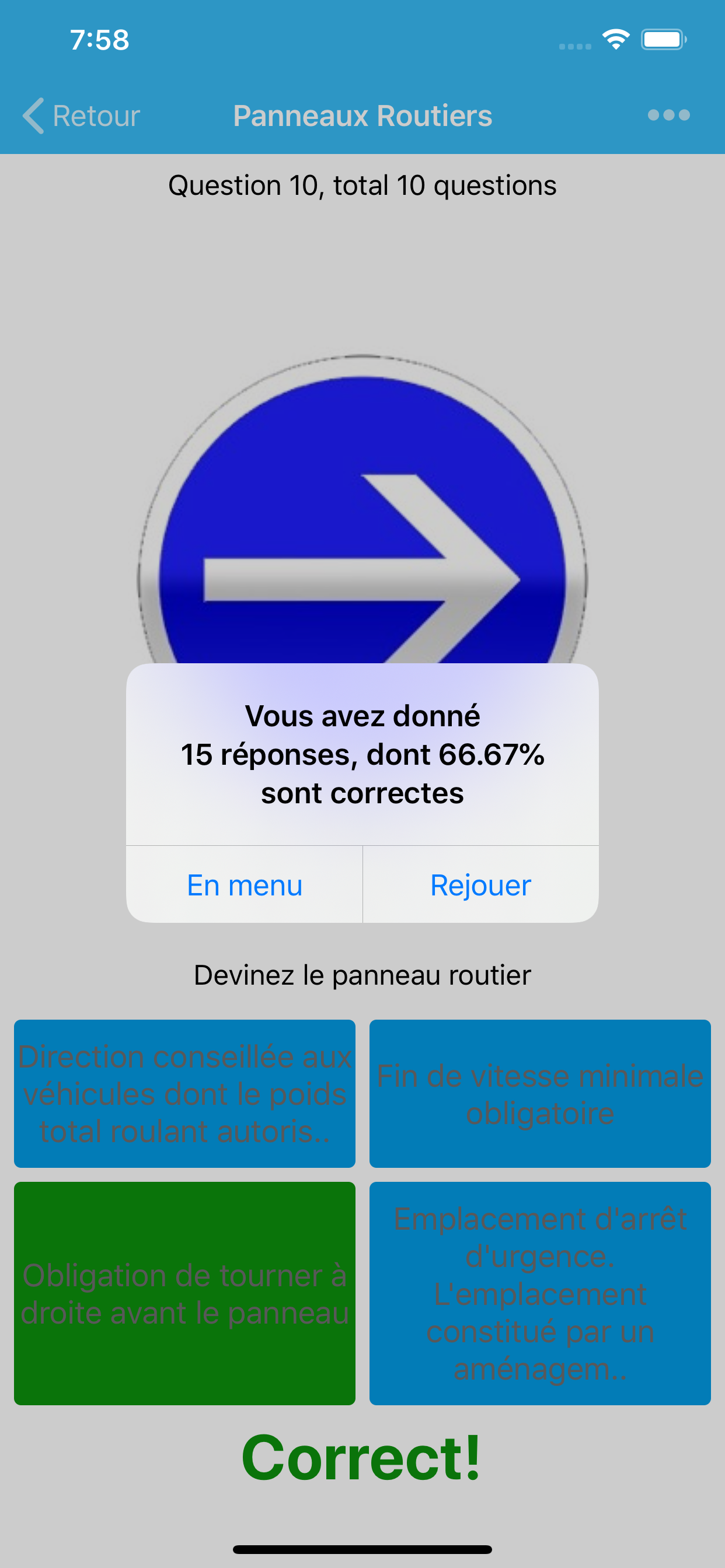 Signalisation Routière – Quiz