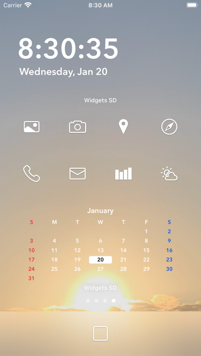 写真ウィジェット 時計カレンダー - Widgets SDのおすすめ画像4