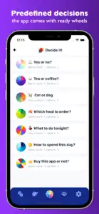 Decision wheel & random picker screenshot #6 for iPhone