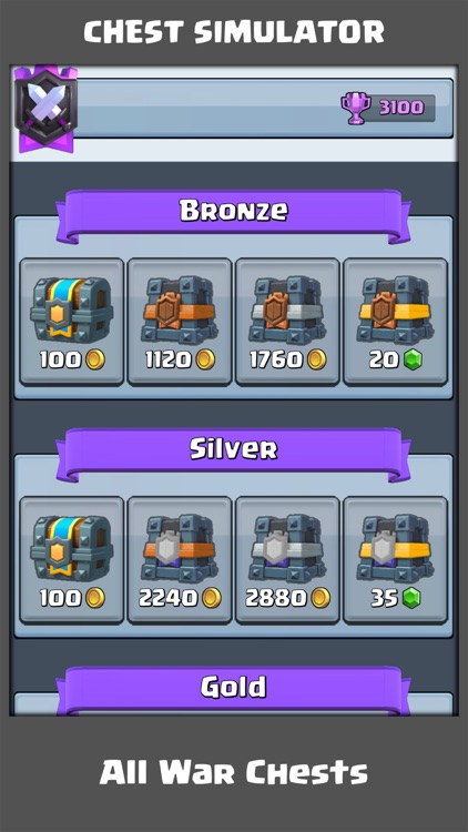 Chest Simu for Clash Royale