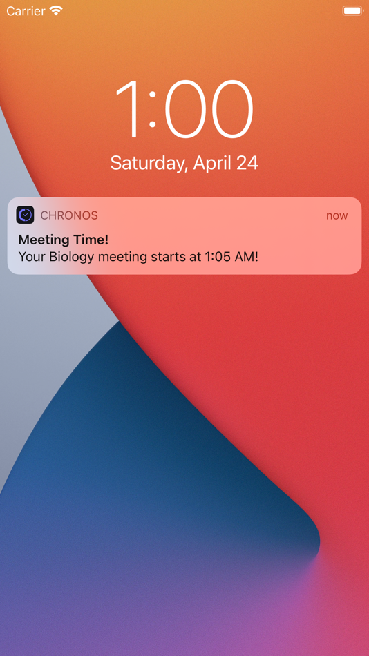 #3. Chronos: Zoom Link Organizer (iOS) By: Harshith Sadhu