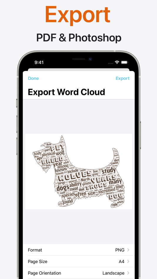#6. Shapego - Word Cloud Creator (iOS) 由: Libero Spagnolini