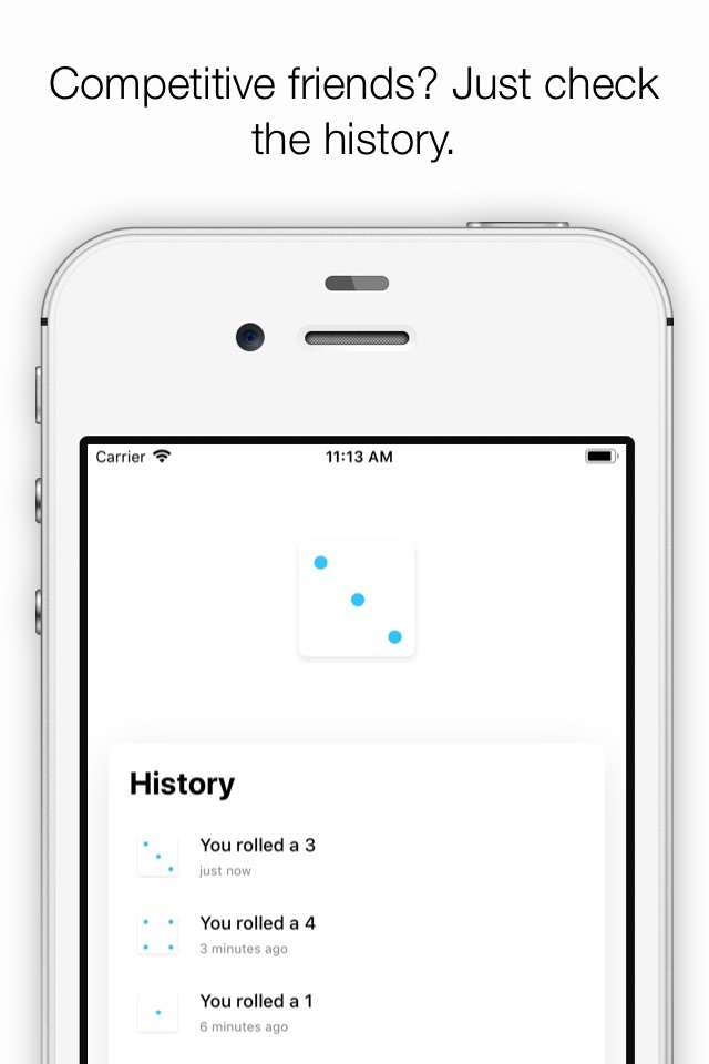 Dice – a minimal digital dice screenshot 3