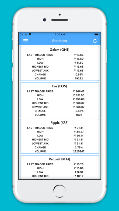 Kcoinx Trades Screenshot