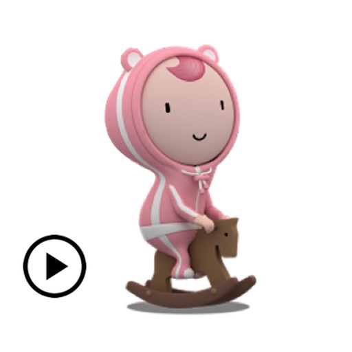 Animated Lovely Girl Sticker icon