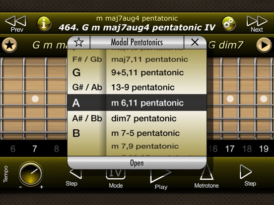 Guitar Modal Pentatonic Scales iPad app afbeelding 4