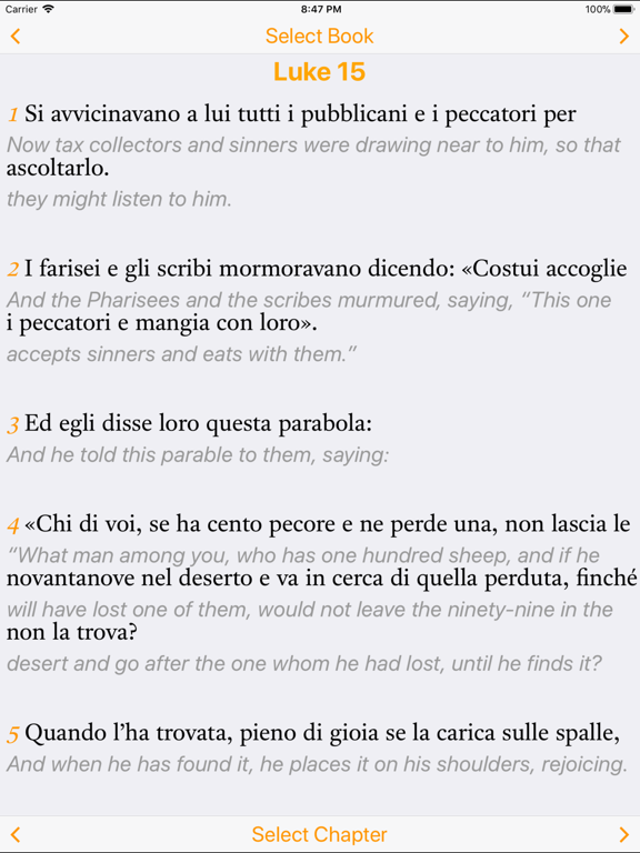 Screenshot #6 pour Italian-English Bible