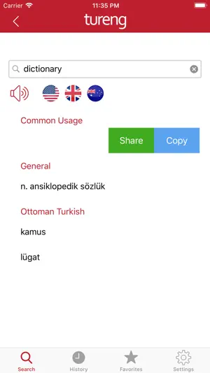 Tureng Dictionary screenshot 4