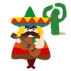 Cheerful Mexican Sticker