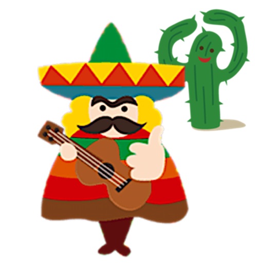 Cheerful Mexican Sticker icon