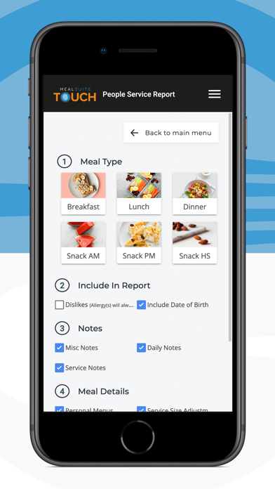 MealSuite Touch screenshot 2