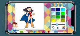 Game screenshot книга раскраска супергероев apk