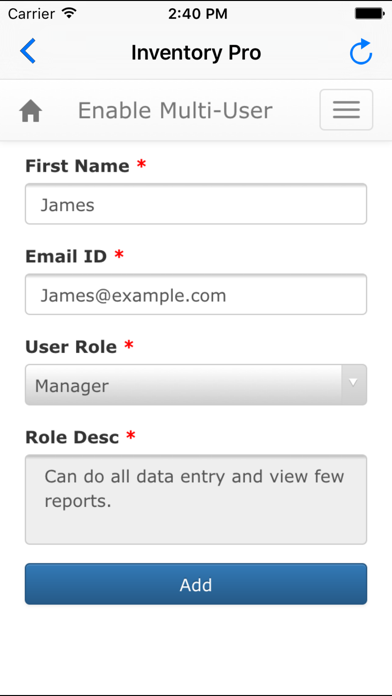 Inventory Pro - Multi User App Screenshot