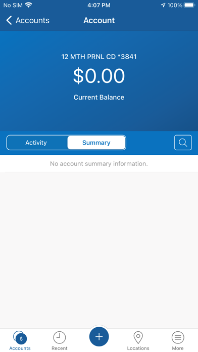 Texas National Bank Screenshot