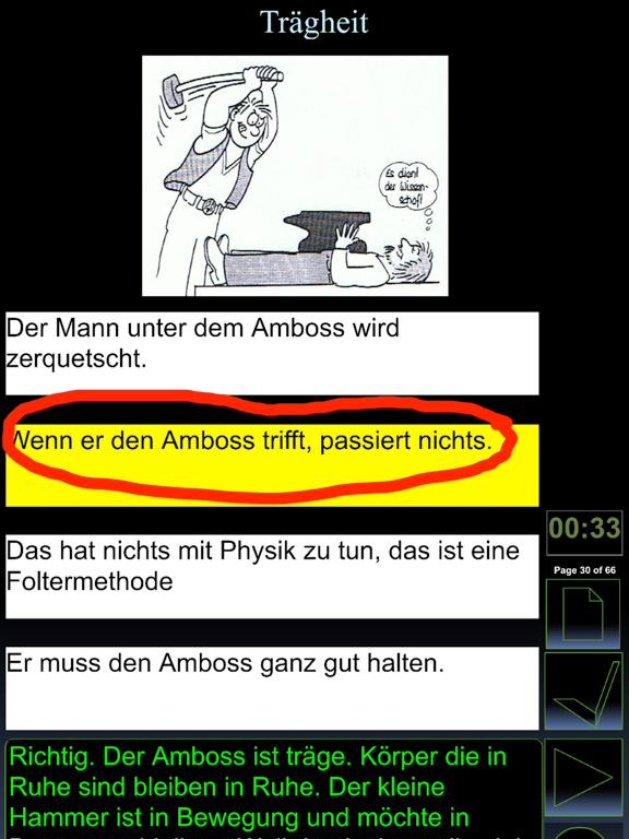 iPhysik 1 Quiz deutsch iPad screenshot 4 - Education app