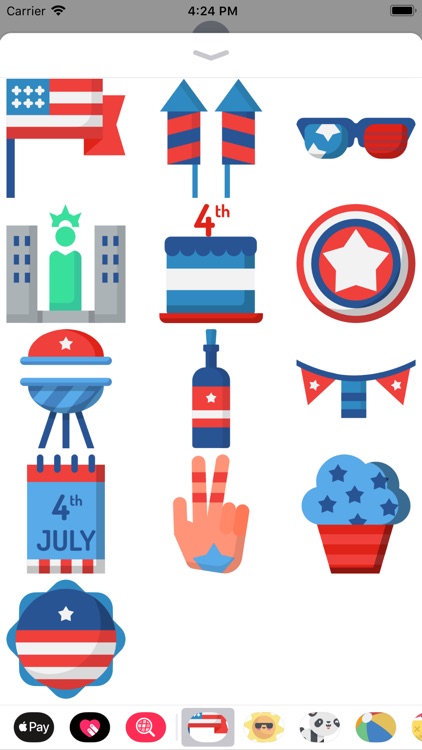 July 4th America Stickers